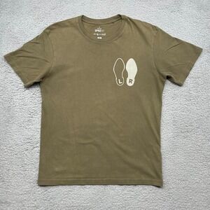 Andy Warhol Dance Diagram T Shirt Men Small SPRZ NY Uniqlo Olive Green Crew Neck